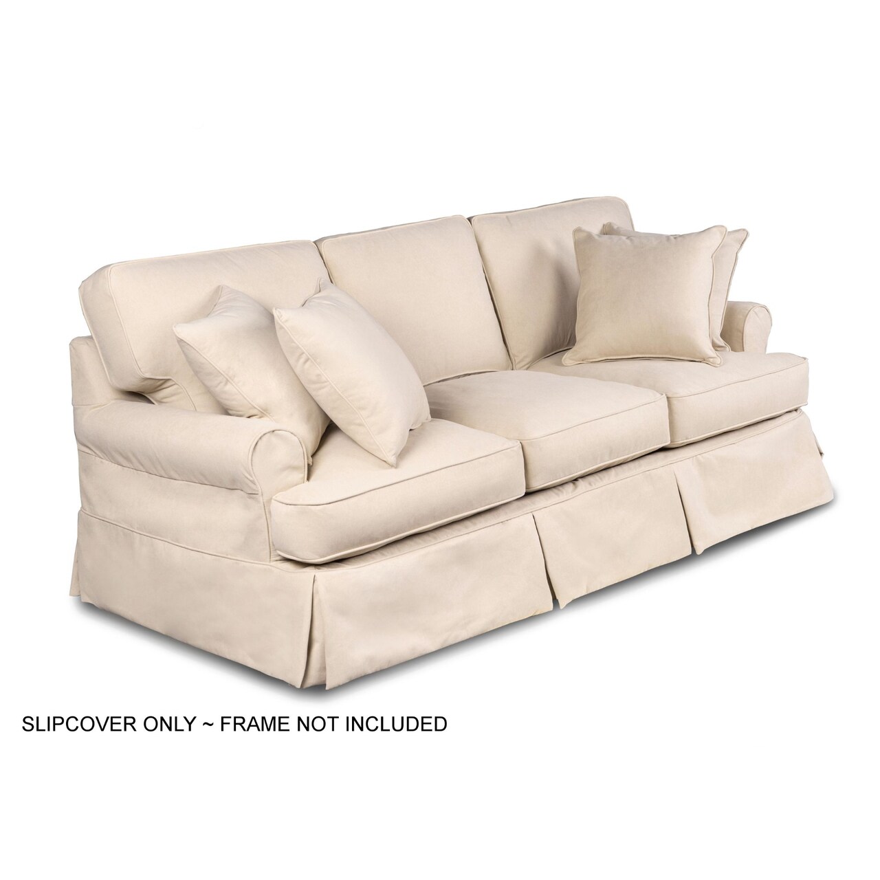 White t top cushion sofa slipcover